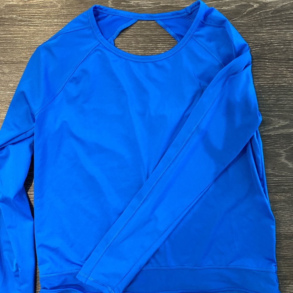 Fila sport blue long sleeve workout top